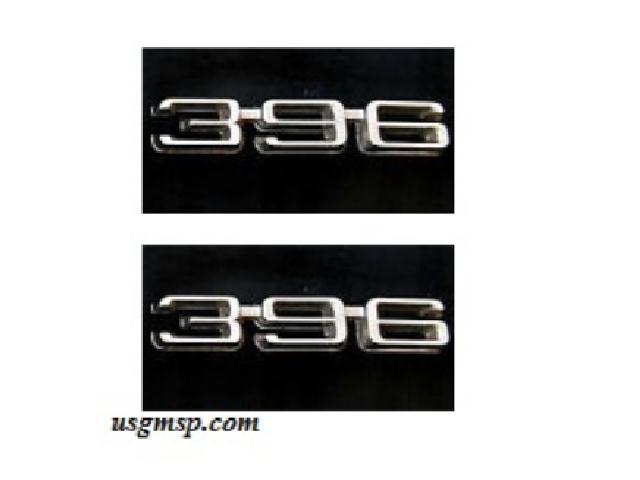 Emblem: "396" Fender Pr, Chevelle, El Cam 69-72 era